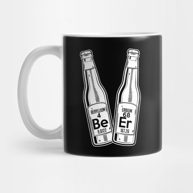 Beer Beryllium Erbium Funny Chemistry Periodic Pun by theperfectpresents